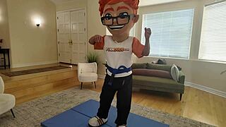 angel gostosa rides huge cock reverse cowgirl