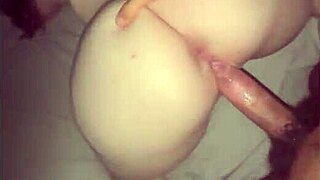 Petite curvy babe rides fat monster bbc creampie