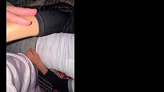 Hey, busty Mexican stepmom sneaks in horny to seduce TV-watching stepson student