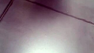 Her supersized ass strains against tight jeans