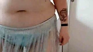 watch this curvy bbw belly dancer shake her huge fat ass seductively