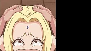 tsunade gulps down massive facial cumshot load