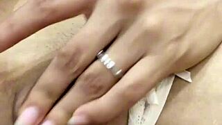 Tight Latina teen's horny pussy stretched by huge dildo solo 😩🍆🔥