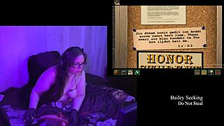 BBW Brunette Big Natural Tits Naked Remaster Playthrough Part 1 Exposed!