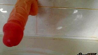 watch me and jerk your cock to this bound fat mature wife masturbating!