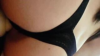 Latina teen slut masturbates hardcore with giant dildo during lockdown