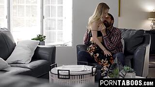 blonde teen riley holmes hangs with horny stepdad doggystyle style at home