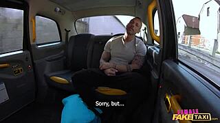 oh man cherry candle's wet redhead pussy rides muscle guy's huge dick in taxi... hot car fuck!!