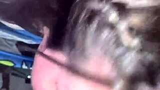 blonde slut deepthroats my cock hard doggystyle pounding her natural tits bounce wild