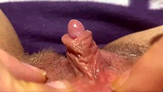 Huge Clitoris Close-Up Rubbing Jerking Squirting Orgasm