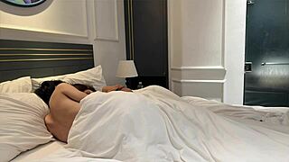 😍 cant wake up without fucking my hot asian gf's shaved pussy cum on her tits every day babe 🔥💦