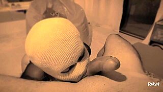 hey, watch her gag deep on that cock before swallowing all the cum