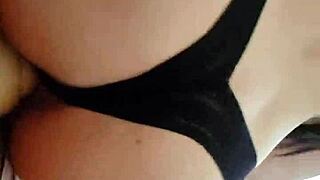 Latina teen slut masturbates hardcore with giant dildo during lockdown