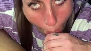 blonde slut deepthroats my cock hard doggystyle pounding her natural tits bounce wild