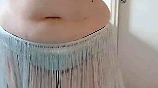 watch this curvy bbw belly dancer shake her huge fat ass seductively