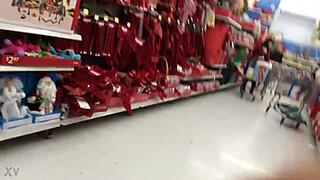 A candid mom browses the shop unaware