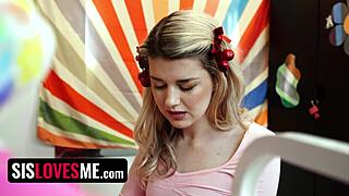 What if you're stuck with your horny stepsister begging for cock in her miniskirt on snowy day?