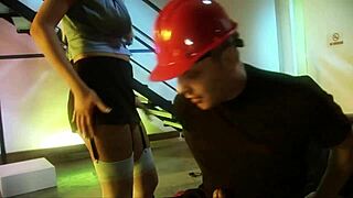 Sexy paramedic Carly Parker blows patient then rides him doggystyle in hospital.