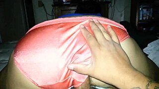 wanna see her satin panties wrapped tight around my throbbing cock?