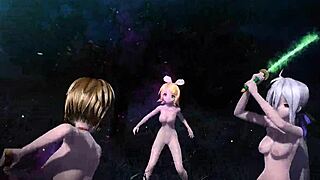 kagamine rin meiko haku nude mods reveal goddess big tits ass in full glory