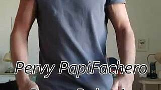 Pervy papifachero rubs daddy boner bulge in n2n shorts and pink thong during winter snow