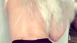 blondie fesser's twerk fest huge ass slappin dildo suckin and super wet solo rides in lingerie