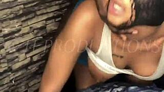 ghetto slut lill shorty gh fucked rough and left with dripping cum pussy