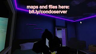 Roblox slut gags on rough deepthroat cock until cumshot blast