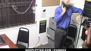 Hey, ebony princess Tori Montana bent over for creamy burglar surprise