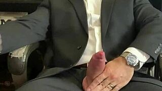 jason collins cigar smoke teases throbbing boner bulge