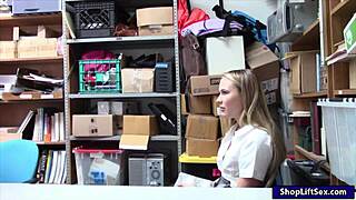 What if thief Alyssa Cole's uniform gets pounded by pervy cop in office?