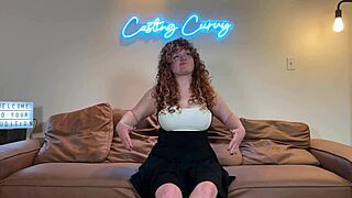 curvy redhead nurse squirts cowgirl in steamy casting interview