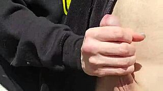 Skinny Blonde Wife Gets Outdoor Reach-Around Fingering and Juicy Wet Pussy Play by Husband