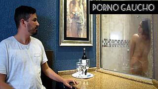 i love showing off my body in the sauna so hot