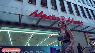 Nude flashes and body art make Jeny Smith's public strips unforgettable