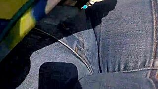 Big ass bbw wife bares hairy bush nude on beach