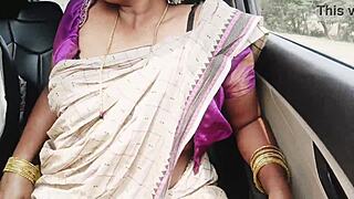 What if saree-clad Indian aunty seduces son-in-law on a dirty talk drive?