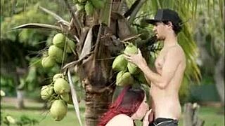 Whoa, this tasty outdoor BJ with the Latina MILF is pure fire 🔥🍆💦