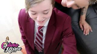 Hey student, let stepmum show you how to suck cock properly?