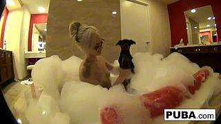 elsa jean strips in her hotel room flashing that tight pussy 😘🏨