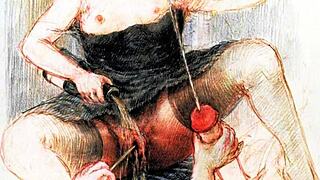 vintage erotic art teases hidden desires