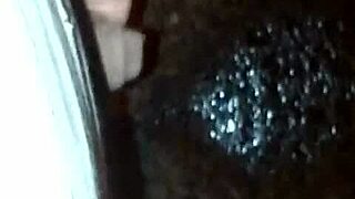 woman pees discreetly on empty street