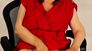 Busty giantess granny spends quality time with her tiny step-grandson at home