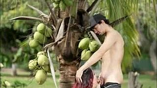 Whoa, this tasty outdoor BJ with the Latina MILF is pure fire 🔥🍆💦