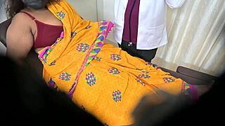 indian doctor gropes sexy lady patient's huge tits in hospital