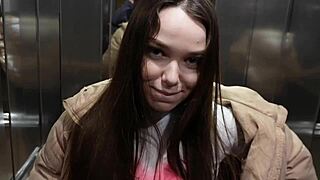 Petite Roommate's Mouth Fucked Deep in College Dorm Cowgirl Frenzy