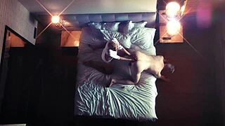 voyeur spy cam catches skinny femdom mistress fisting slave guy ass moaning in kinky bdsm fantasy