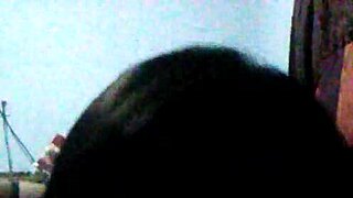 check out her deepthroating that fat black cock while boyfriend watches closely