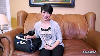 petite shaved brunette jae scott bends over for deep interracial doggystyle pounding and facial jizz