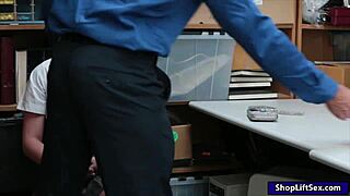 What if thief Alyssa Cole's uniform gets pounded by pervy cop in office?